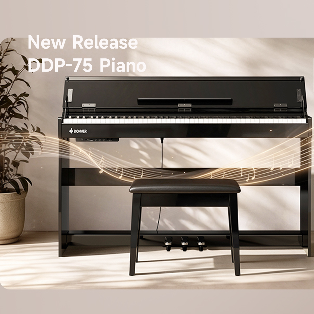 New Release: Donner DDP-75 Upright Digital Piano with Weighted Keys