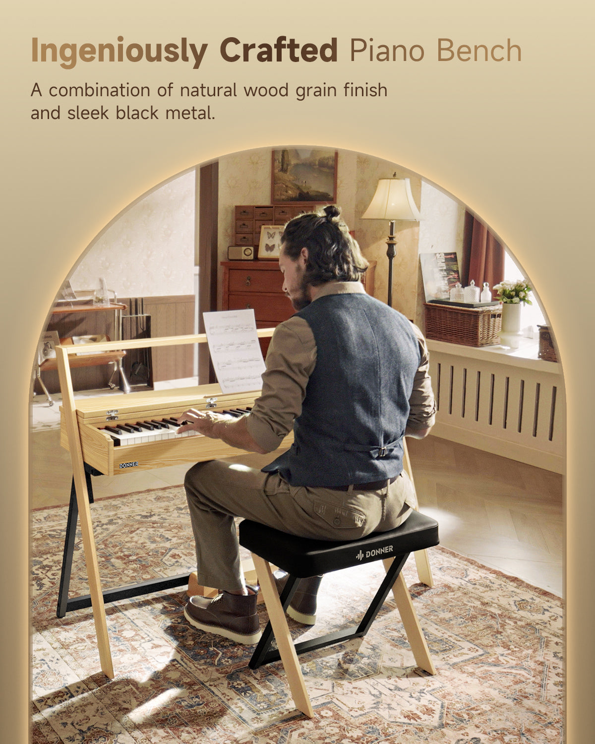 Donner DKB-300 Metal Piano Bench