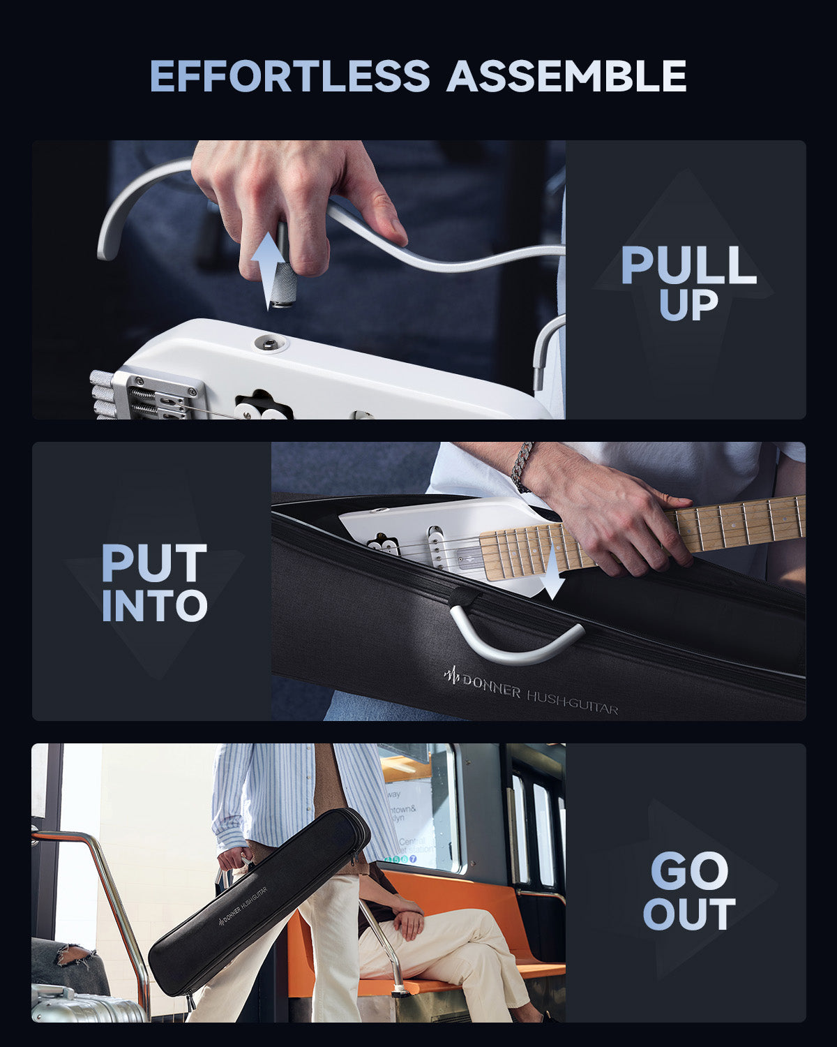 Donner HUSH X Electric Guitar