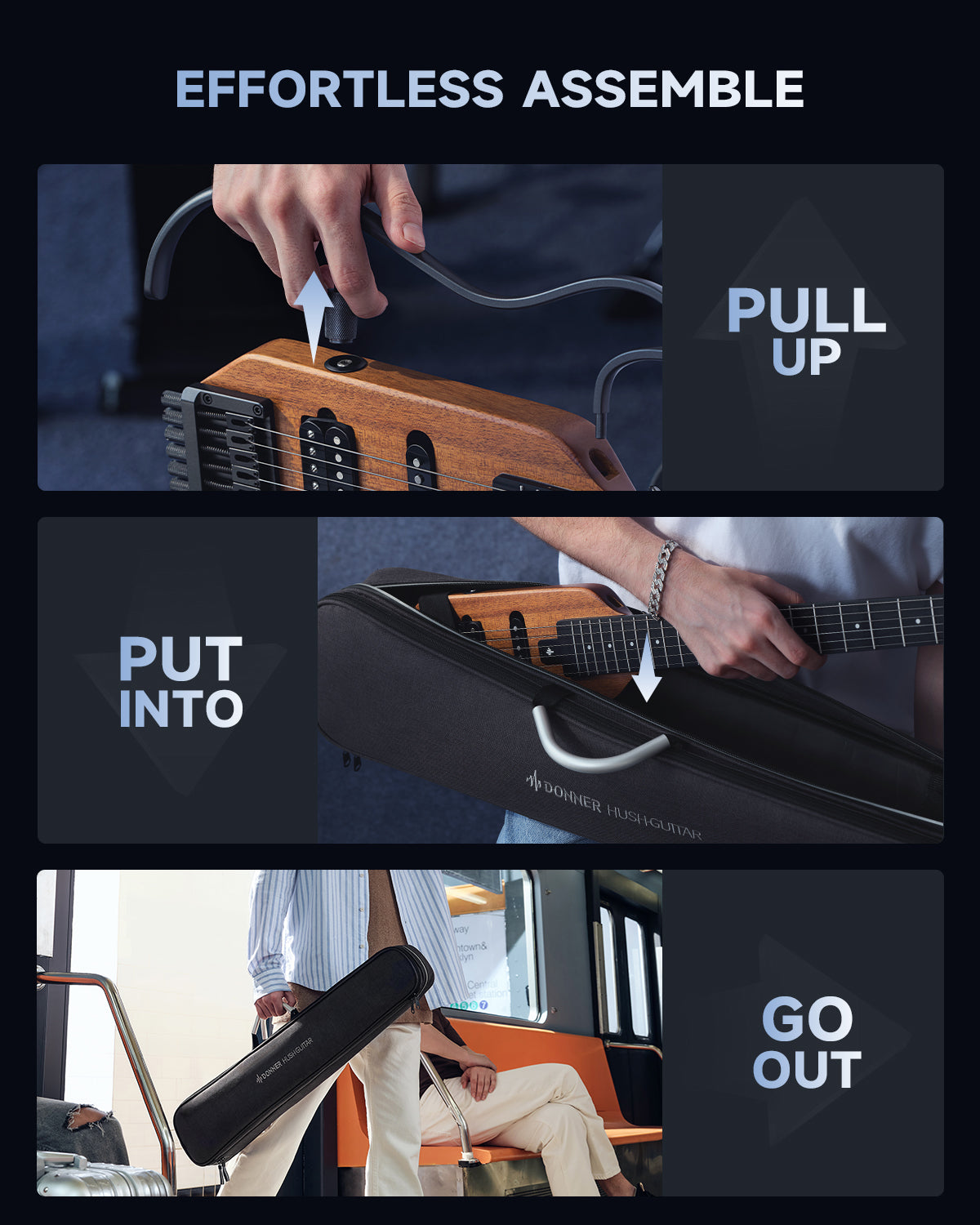 Donner HUSH X Electric Guitar