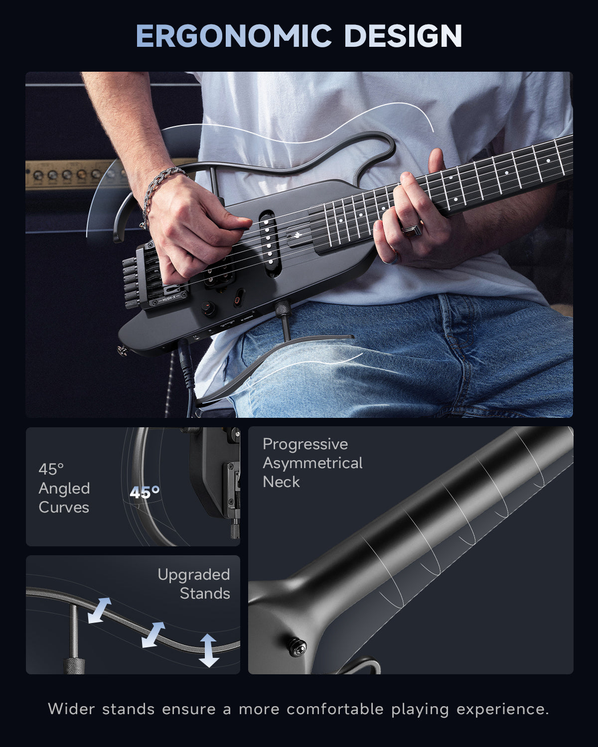 Donner HUSH X Electric Guitar