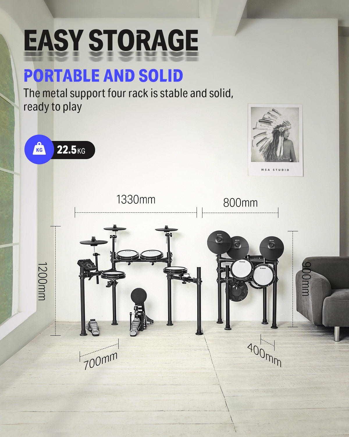 Donner DED-200X Electronic Drum Set