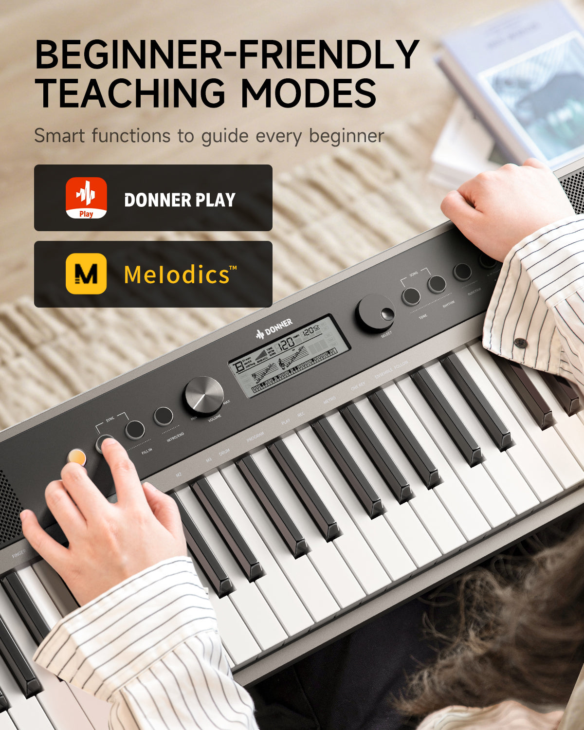 DONNER SD-15 61 Key Electronic Keyboard
