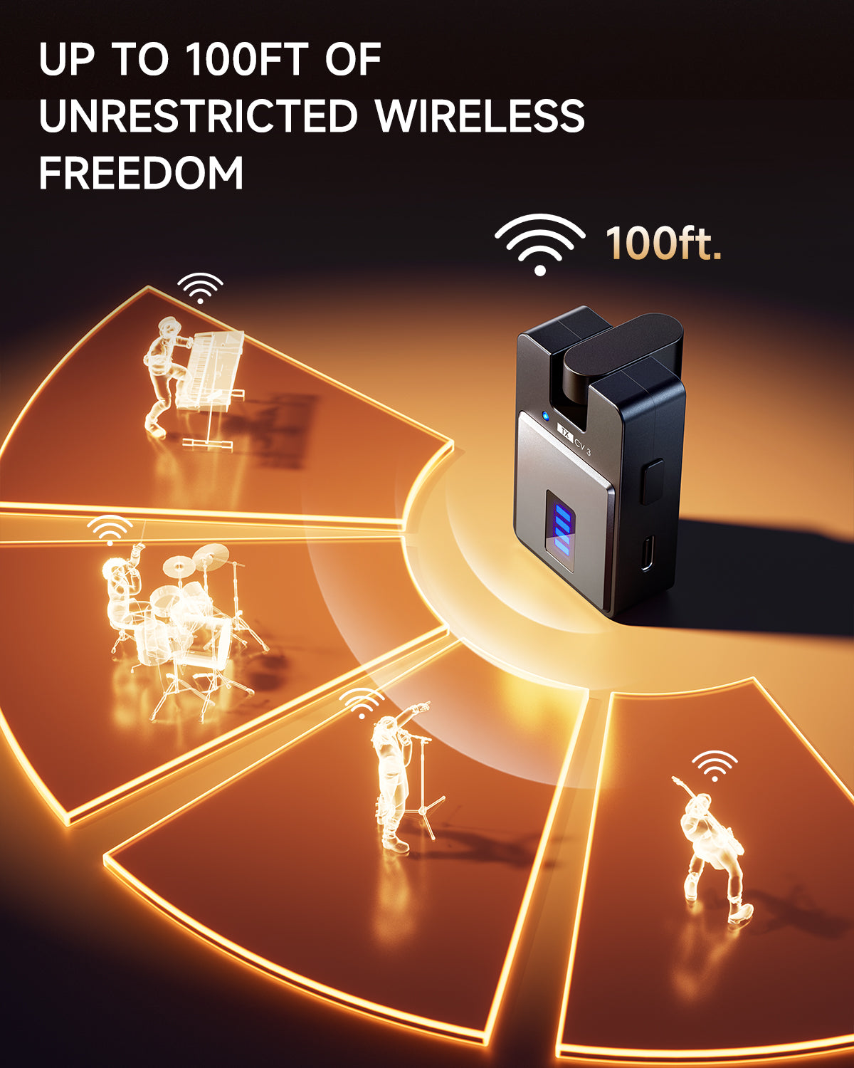 DONNER CV-3 Wireless In-Ear Monitoring System