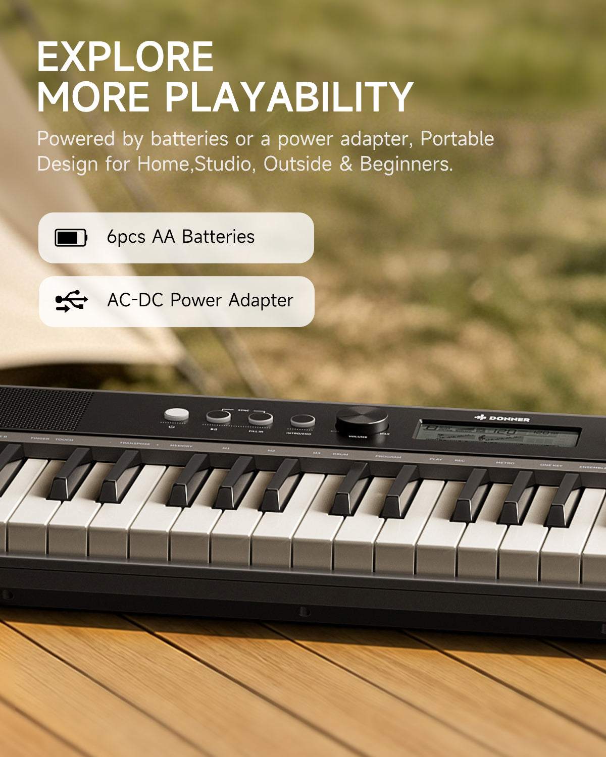 DONNER SD-15 61 Key Electronic Keyboard