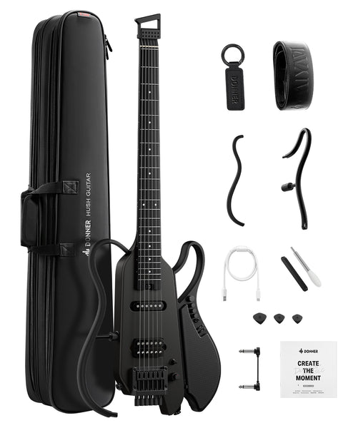 Donner HUSH X LIVE Travel Guitar (MIYAVI Edition Available)