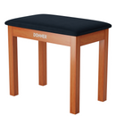 Donner DKB-10 Wood Piano Bench with Storage High-Density Suede Cushion Chair Wood Color