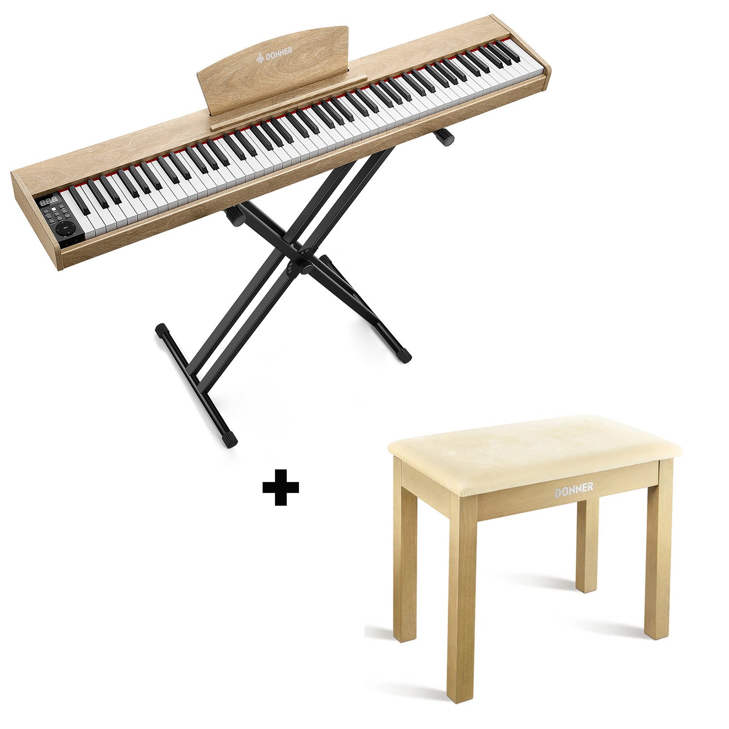 Piano numérique sensible à la vélocité Donner DEP-1S 