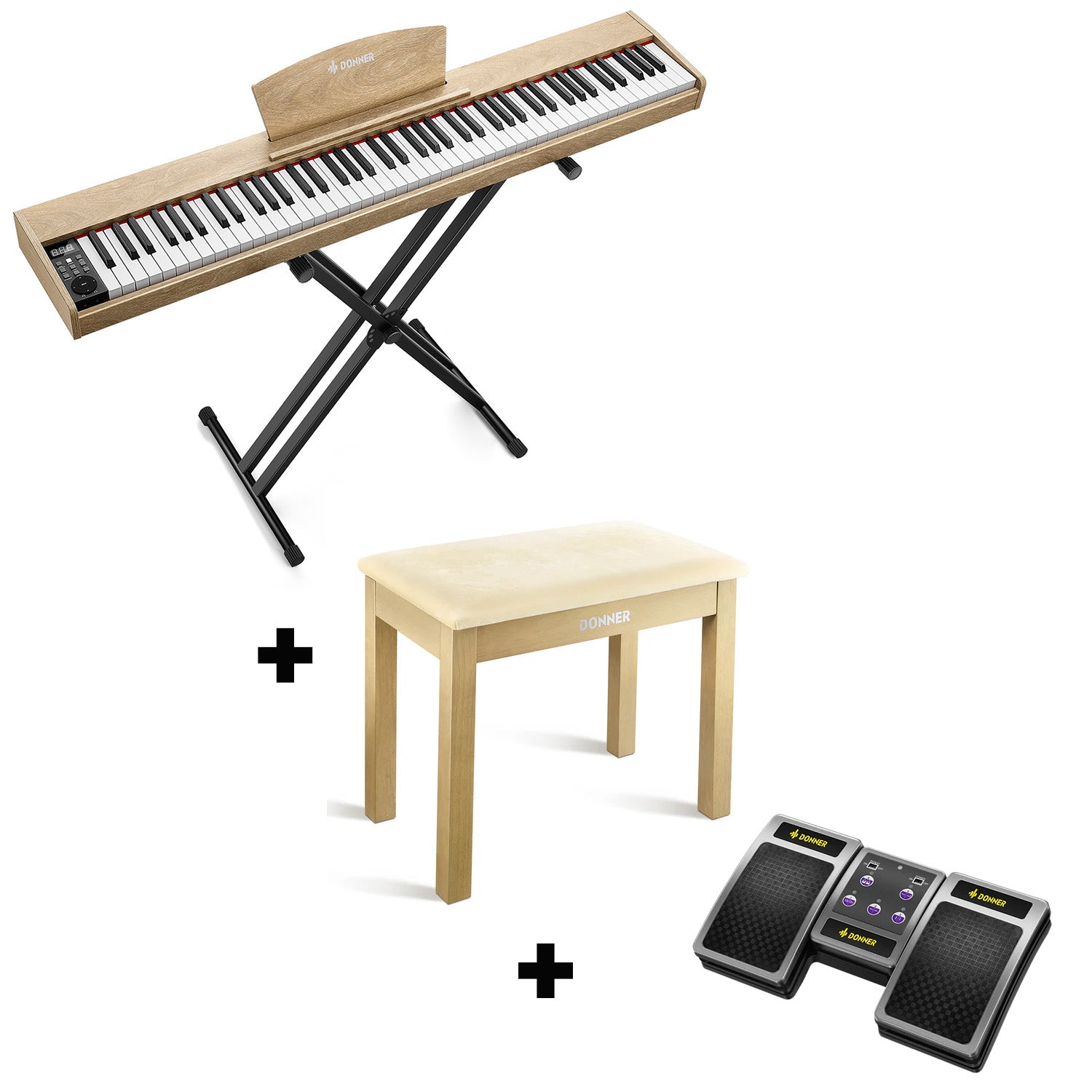 Piano numérique sensible à la vélocité Donner DEP-1S 