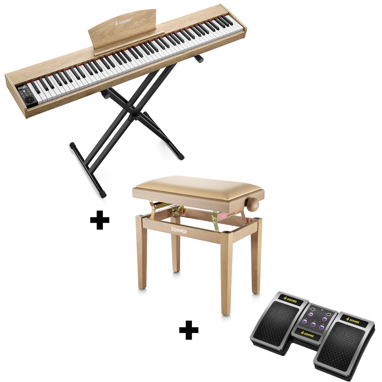 Piano numérique sensible à la vélocité Donner DEP-1S 