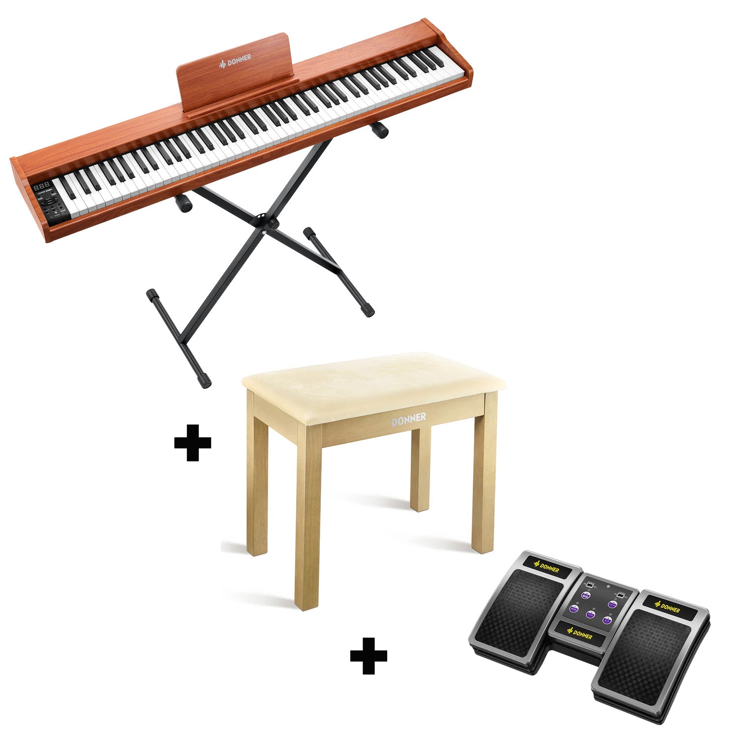 Piano numérique sensible à la vélocité Donner DEP-1S 