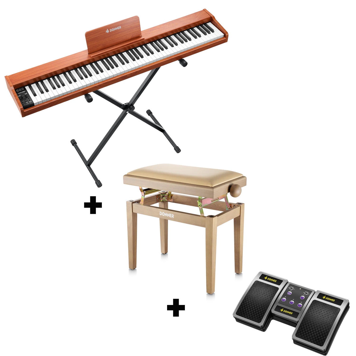 Piano numérique sensible à la vélocité Donner DEP-1S 