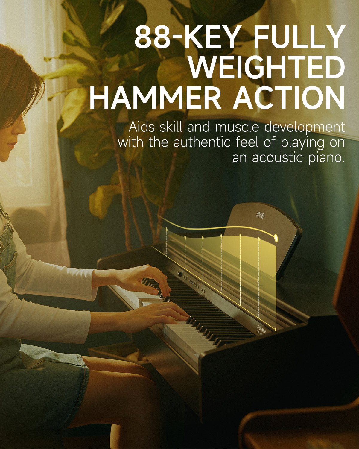 Donner DDP-300 Fully Weighted Home Digital Piano (Upgrade-Version)