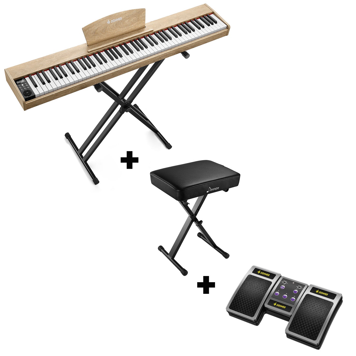 Piano numérique sensible à la vélocité Donner DEP-1S 