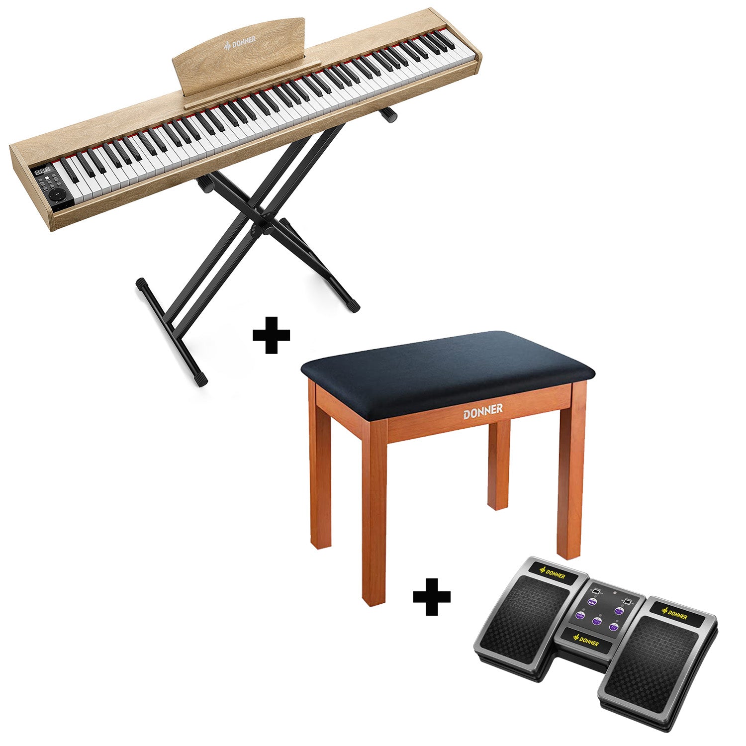 Piano numérique sensible à la vélocité Donner DEP-1S 