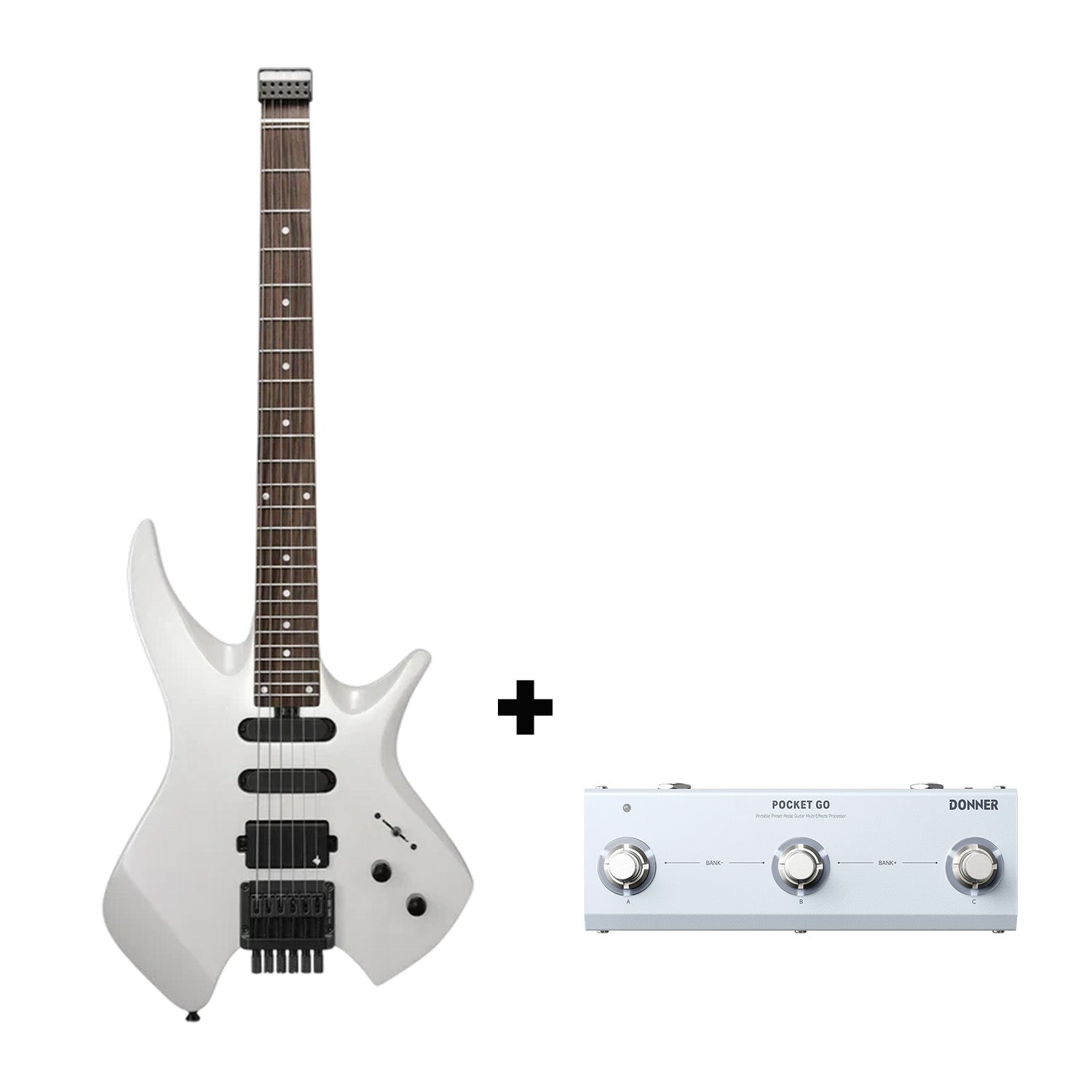 Donner HLX-500 Headless Electric Guitar【Modelo original NHL-500】