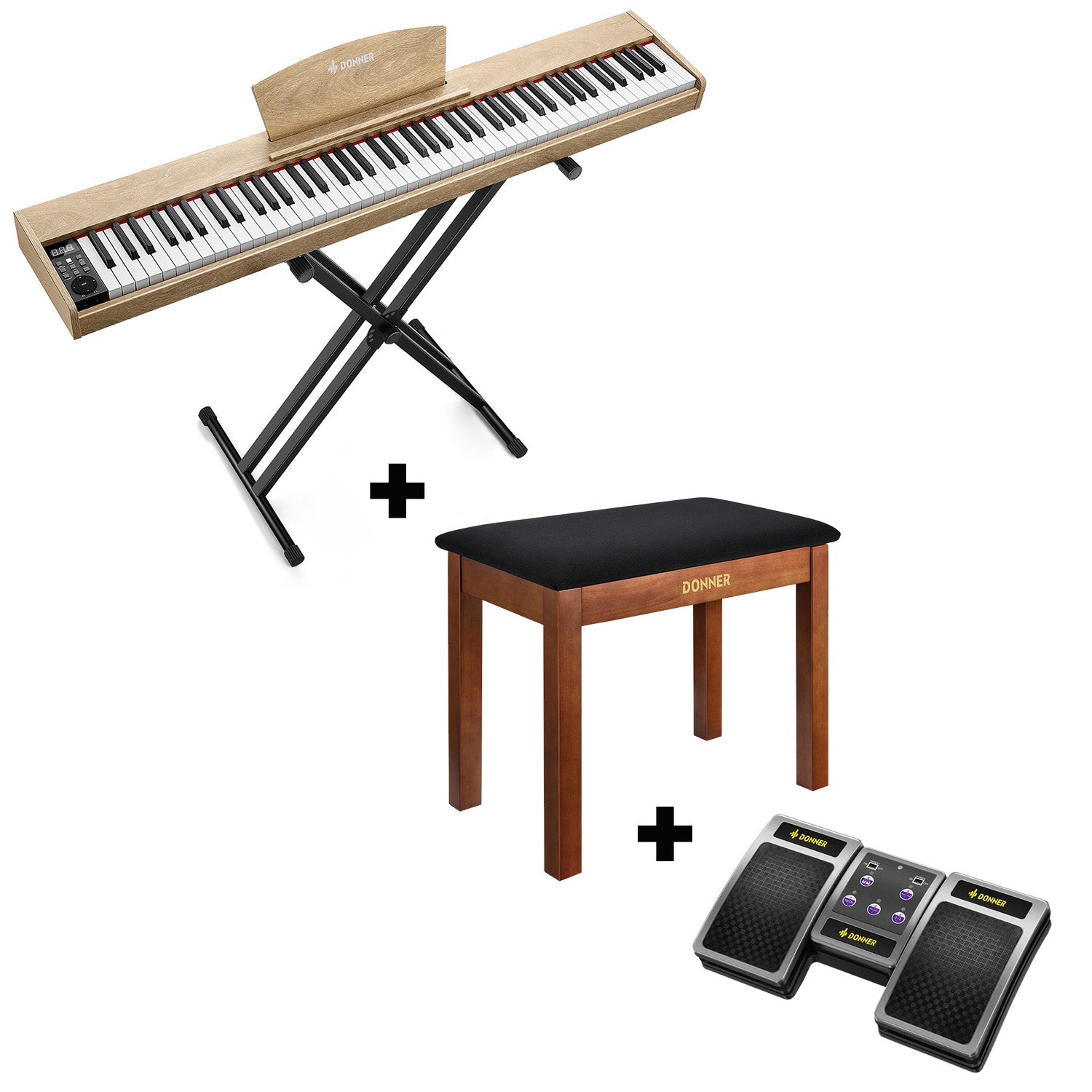 Piano numérique sensible à la vélocité Donner DEP-1S 