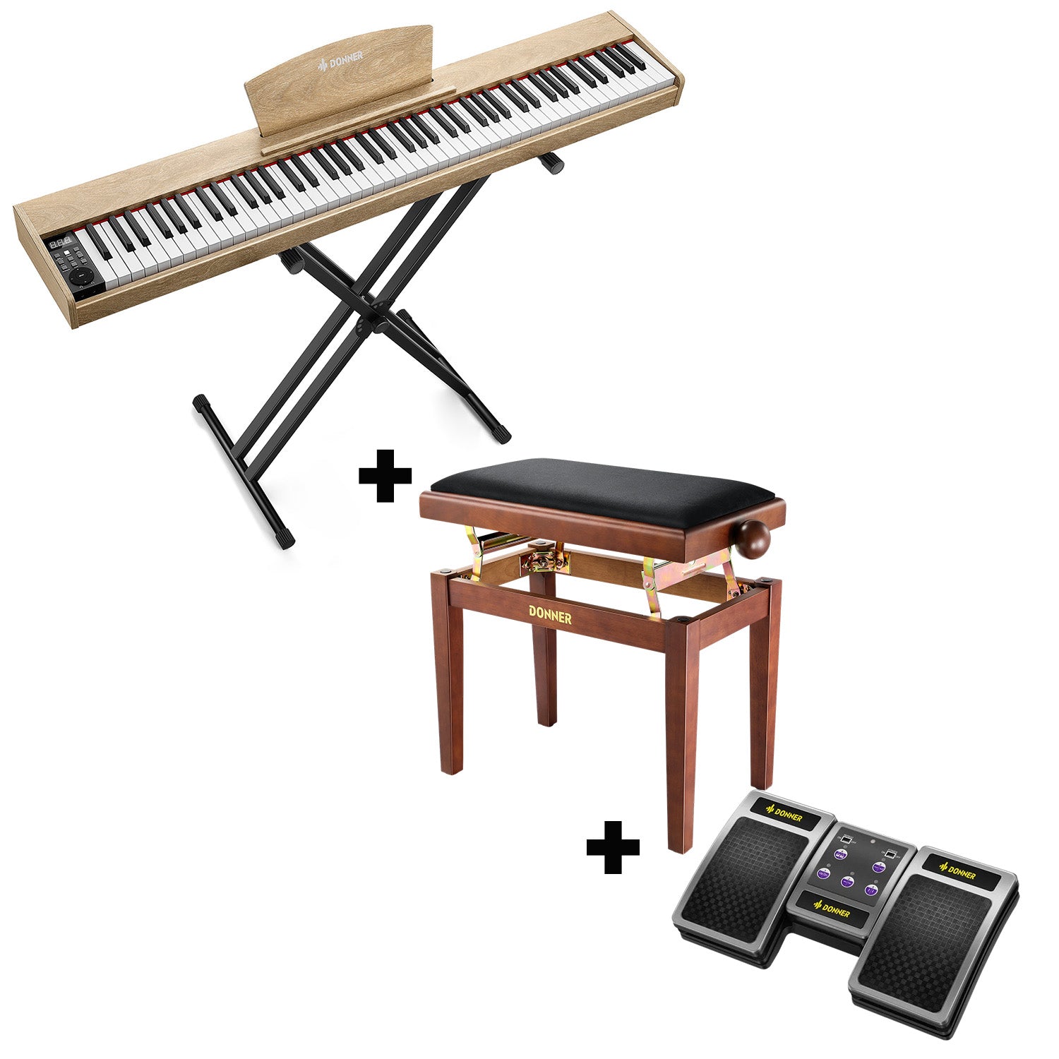 Piano numérique sensible à la vélocité Donner DEP-1S 