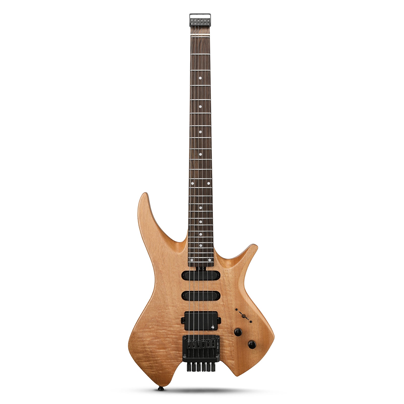 Donner NHL-500 Headless Electric Guitar-Wooden Nature##