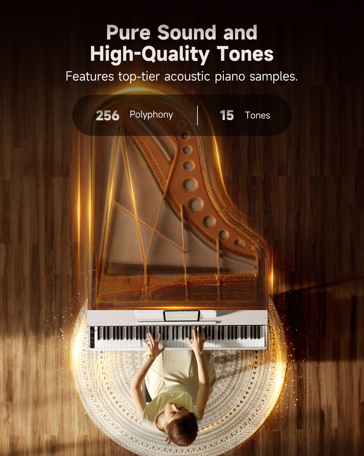 Donner OURA™ S100 Home Digital Piano-White##