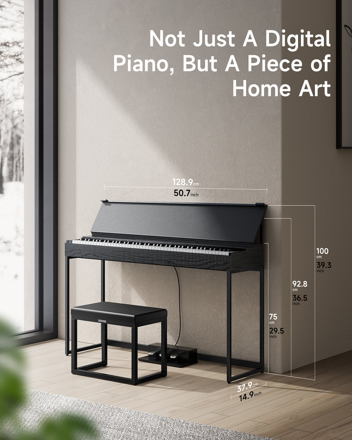 Donner OURA S300 88 Key Graded Hammer Action Weighted Home Digital Piano