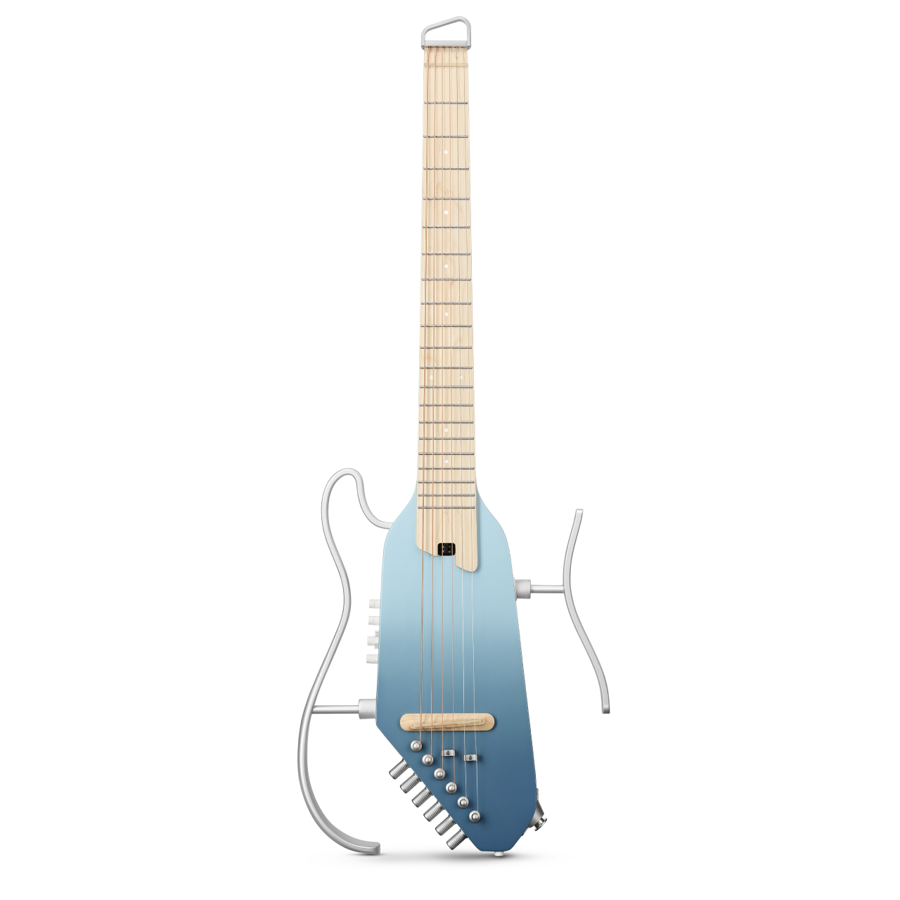 Donner HUSH™ I PRO Acoustic-Electric Travel Guitar-Blue Hawaii##