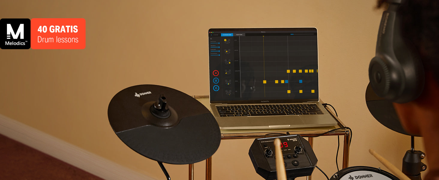 donner-ded-80-best-electronic-drum-kit-for-beginners-with-headphones-drum-throne