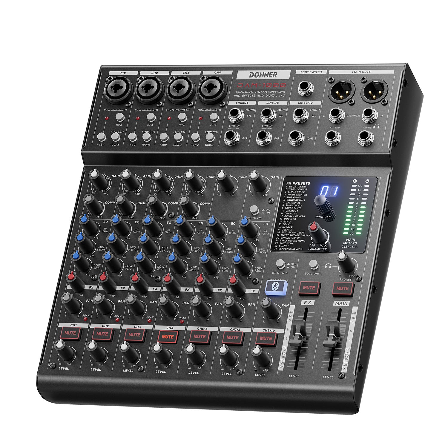 DONNER DAM1000 Audio Mixer EU