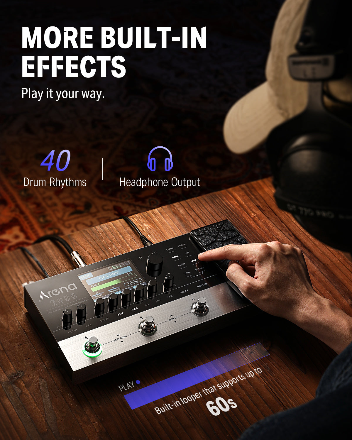 Donner Arena 2000 Multi-Effect Pedal