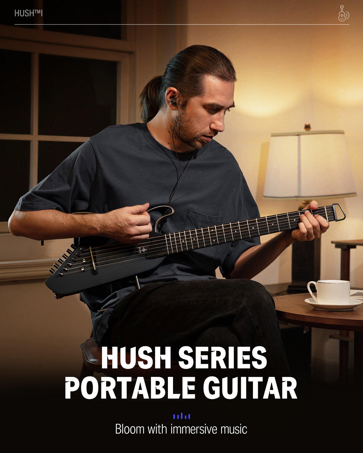 Donner HUSH I Acoustic-Electric Guitar