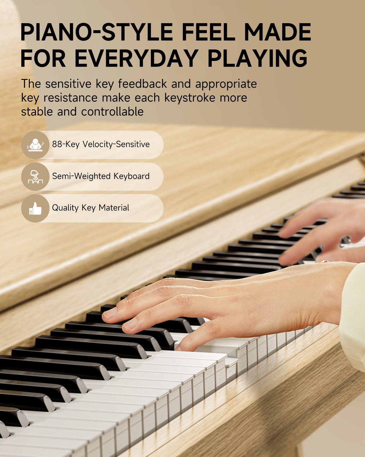 Donner DDP-65 88-Key Drawer Style Digital Piano