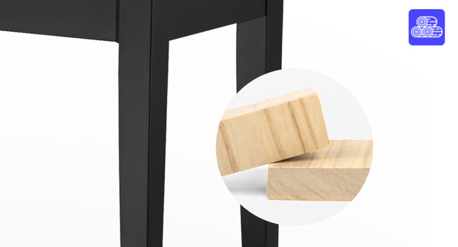 Donner DKB-10 Black Piano Bench with Storage High-Density Sponges Pad Seat Black