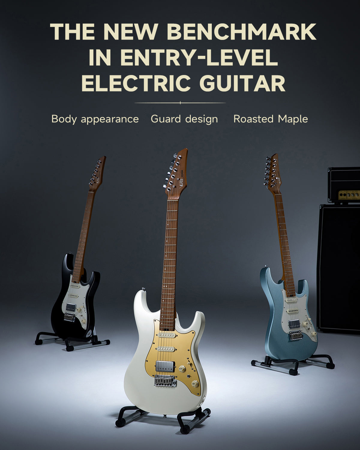 Guitarra eléctrica Donner DST-550 – Superstrat HSS – Metallic Blue — imagen 6 de 8