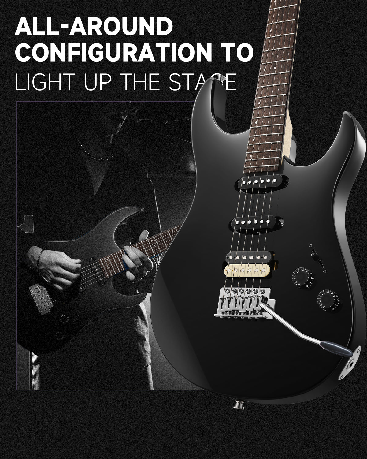 Donner DMT-66 Electric Guitar-Black##