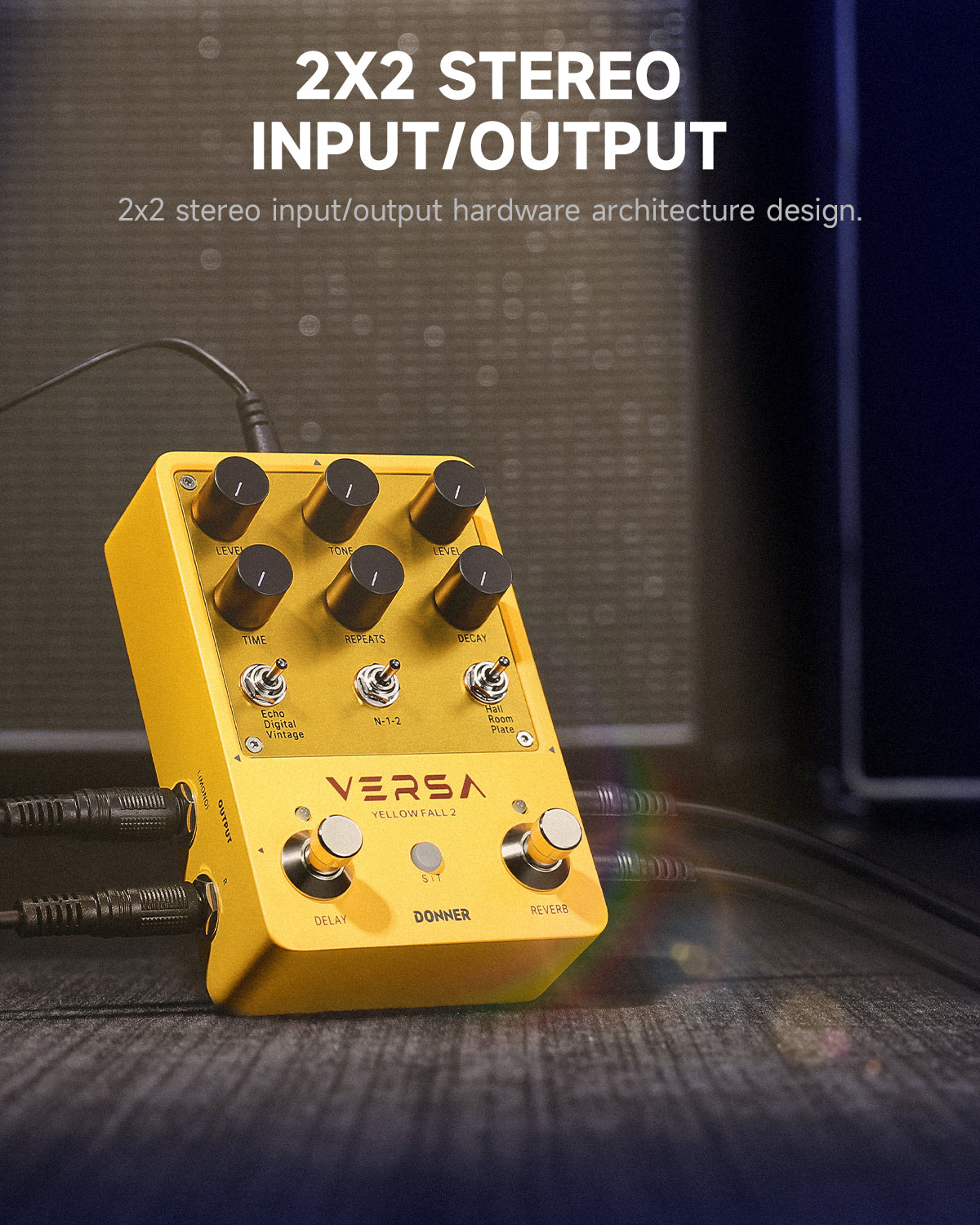 Donner Yellow Fall II 3x3 Guitar Pedal