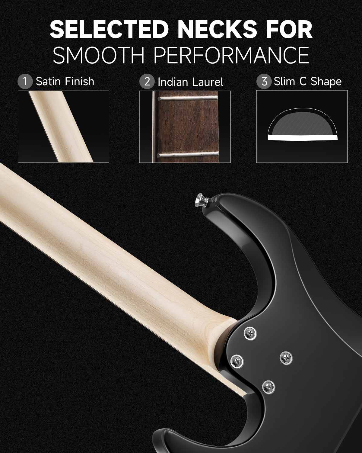 Donner DMT-66 Electric Guitar-Black##