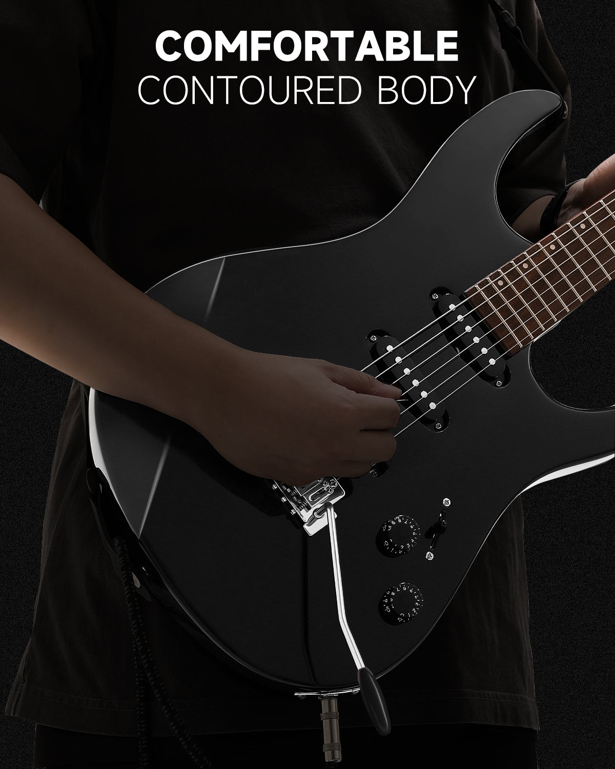 Donner DMT-66 Electric Guitar-Black##