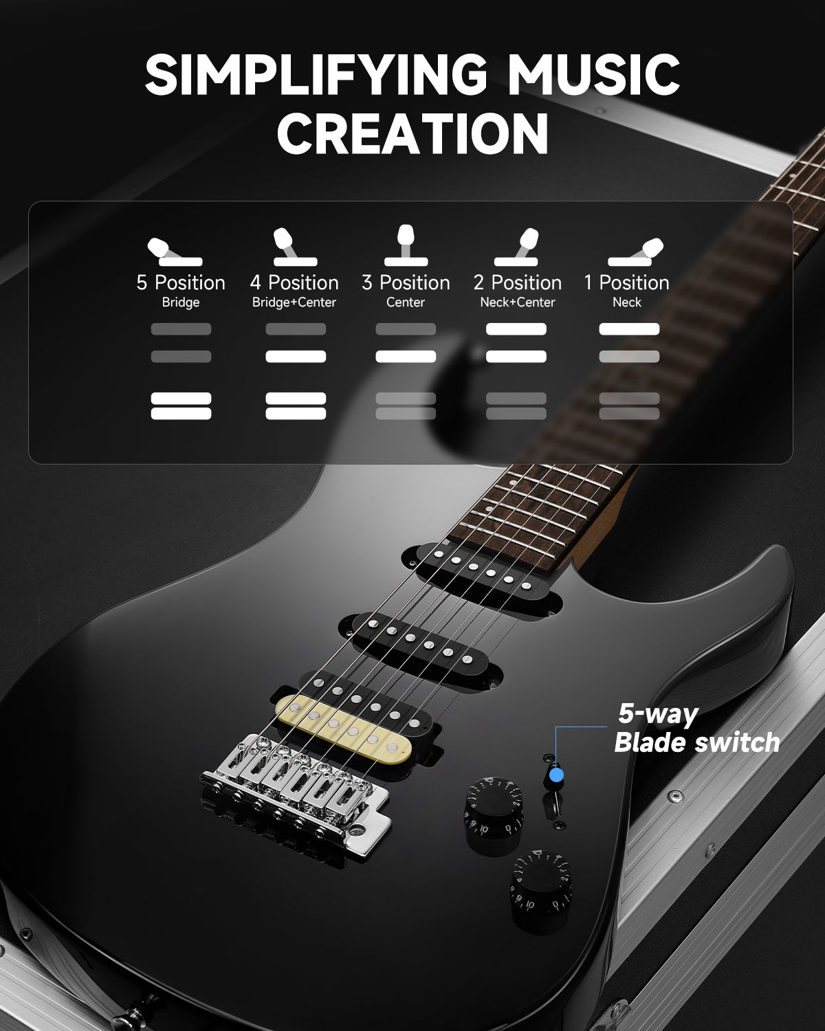 Donner DMT-66 Electric Guitar-Black##