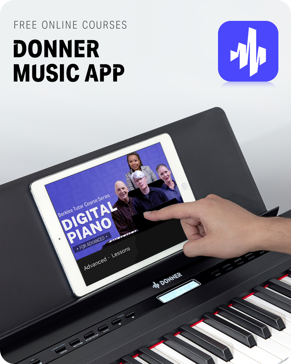Donner DEP-20 Portable 88 Key Weighted Digital Piano with Sustain Pedal for Beginner