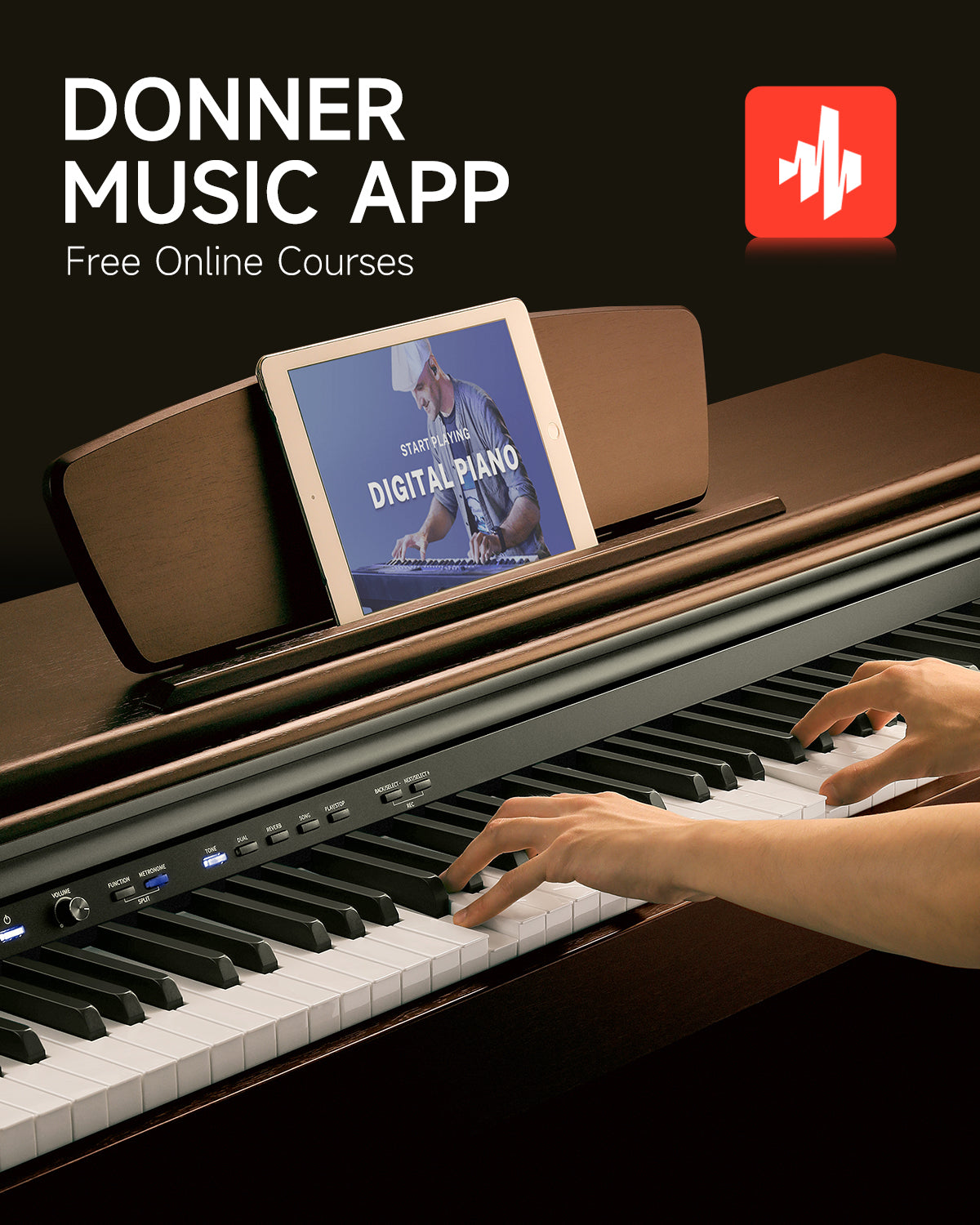 Donner DDP-300 Fully Weighted Home Digital Piano (Upgrade-Version)