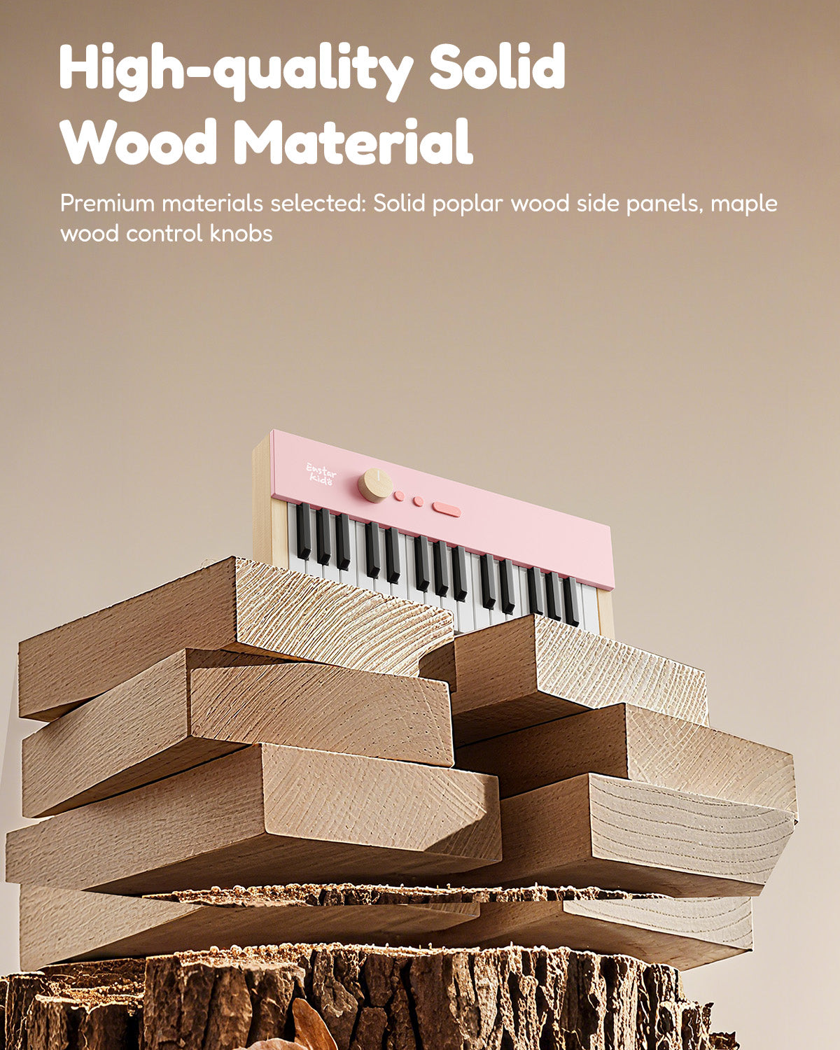 Eastar KIDO V-10 32 Keys Mini Digital Keyboard-Pink##