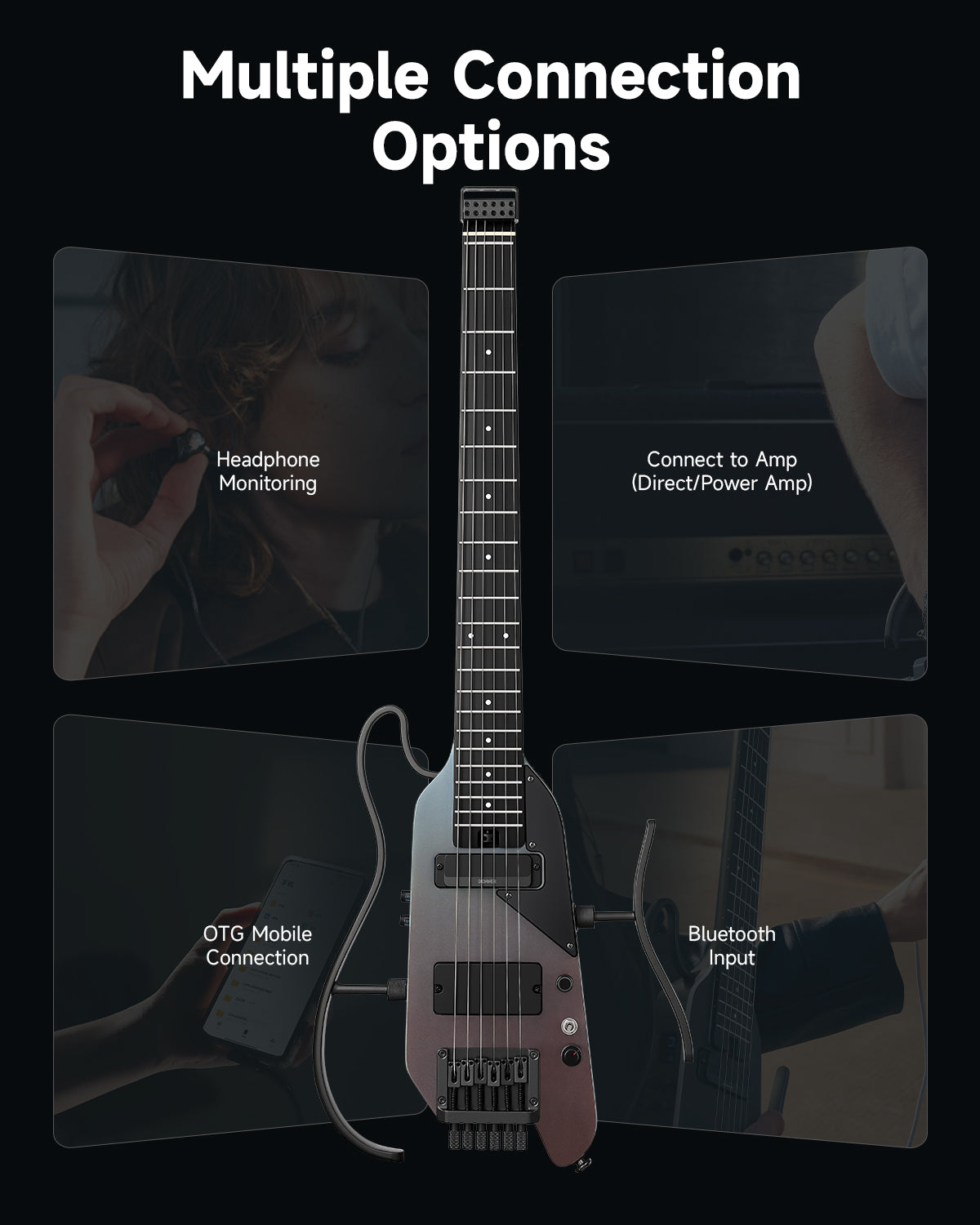 Donner HUSH X PRO Portable Electric Guitar with Multi