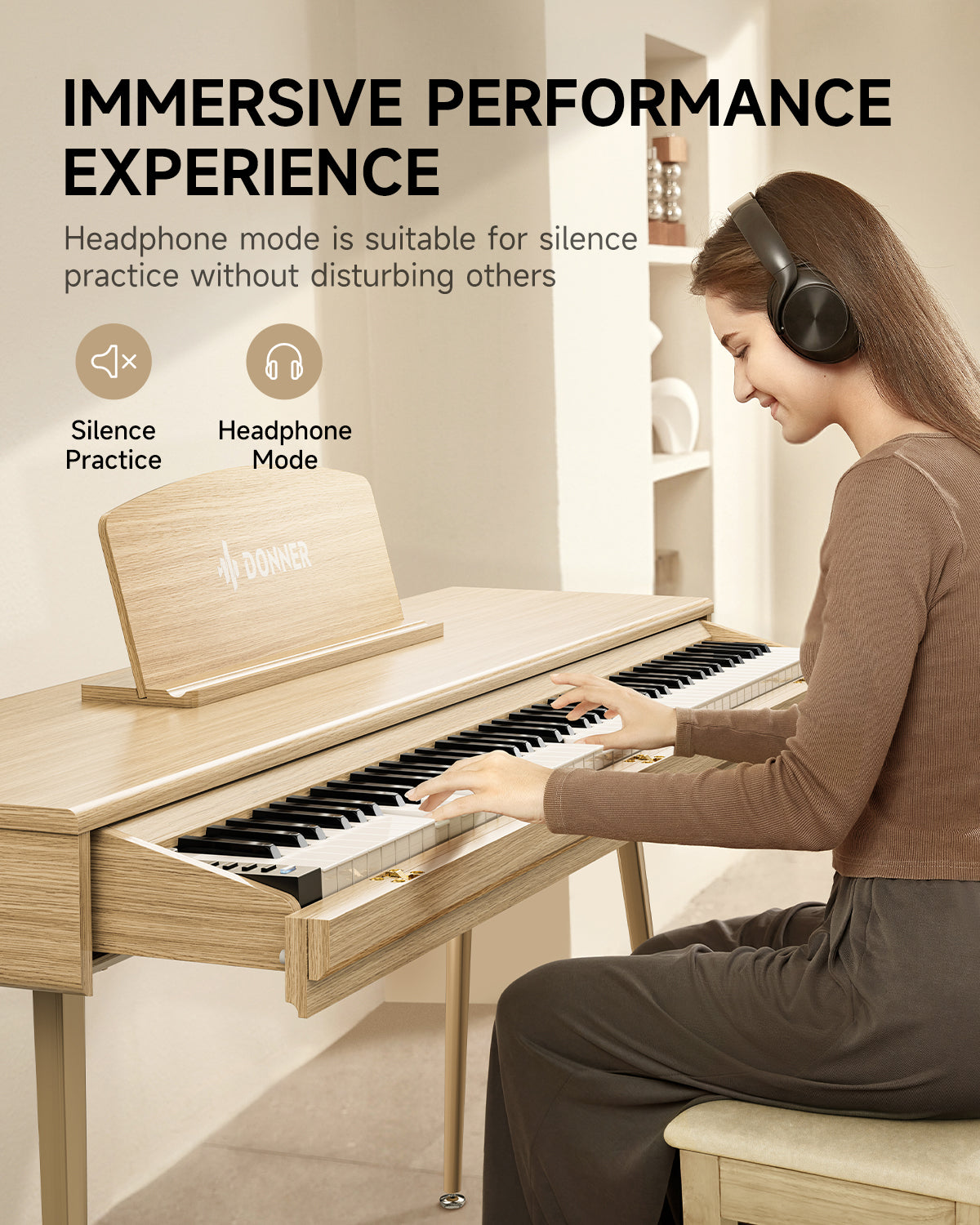 Donner DDP-65 88-Key Drawer Style Digital Piano