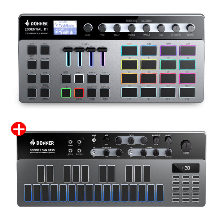 Donner Essential D1  Synthesizers & Midi Performance Beat Machine Drum Machine