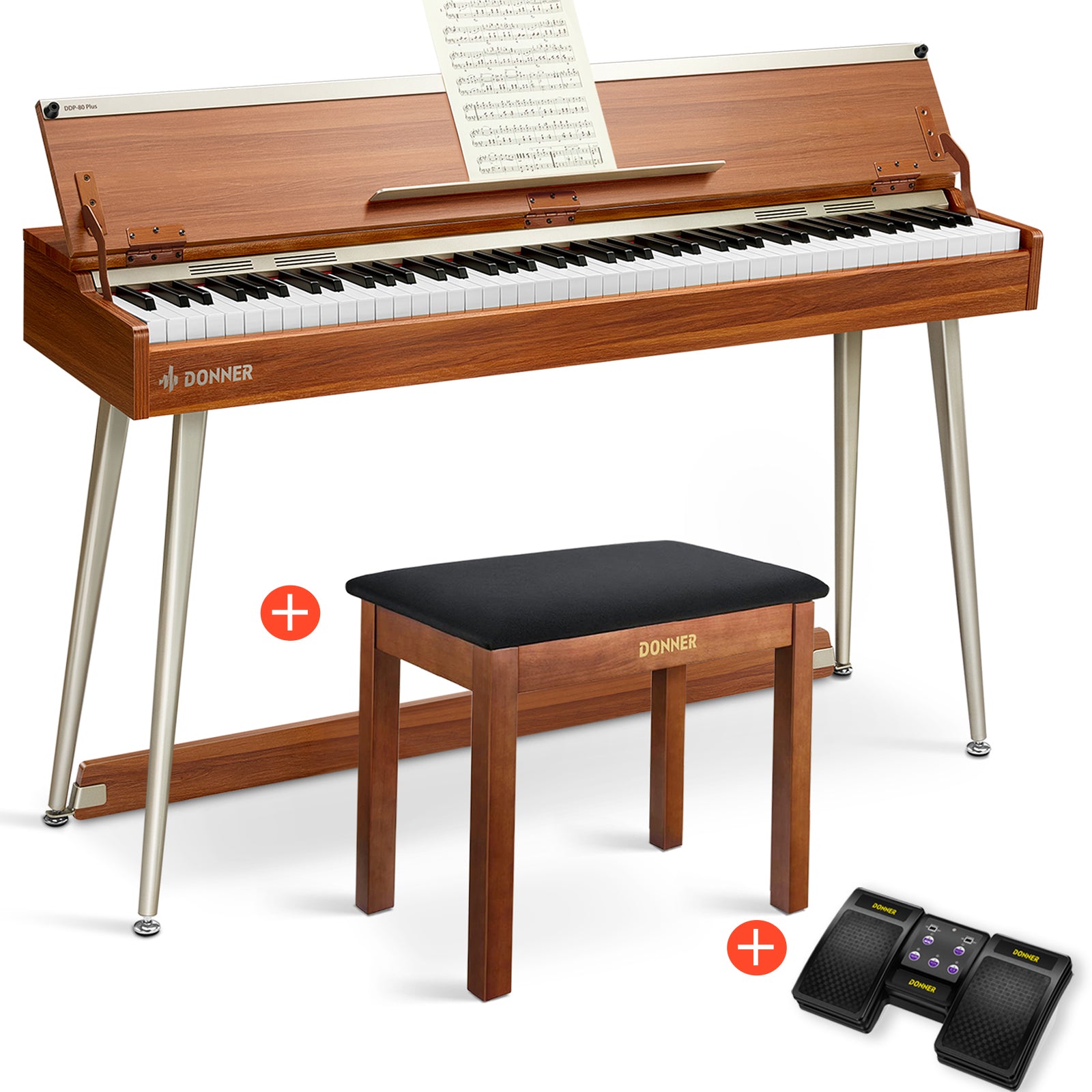 Donner DDP-80 PLUS Upright Digital Piano