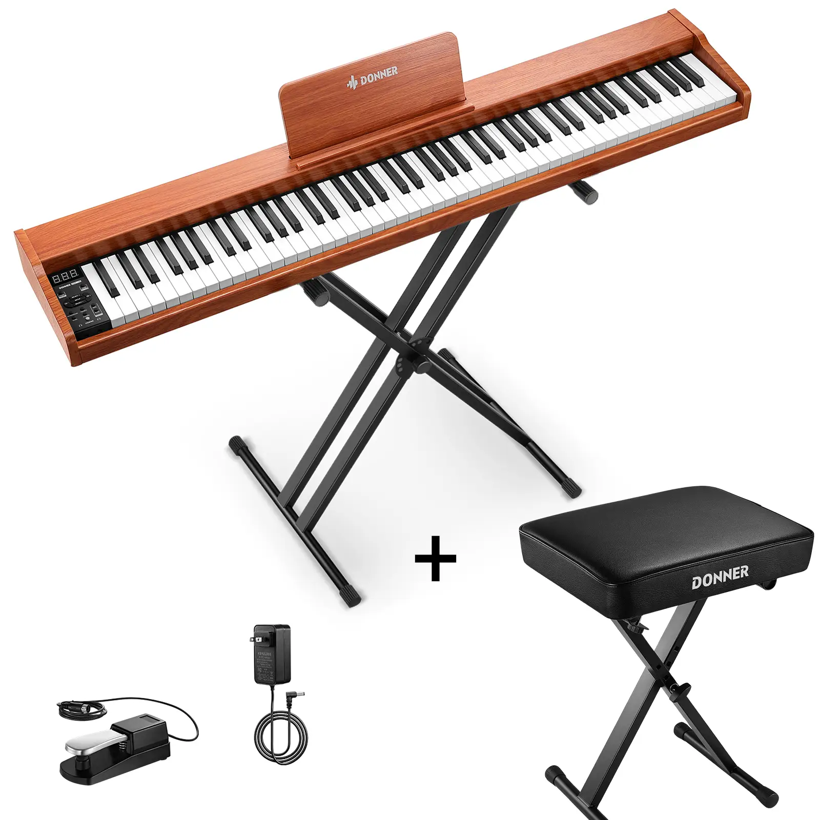 【Pre-sale】Donner DEP-1S Digital Piano Kit with X-Stand-【Shipping before December 5th】