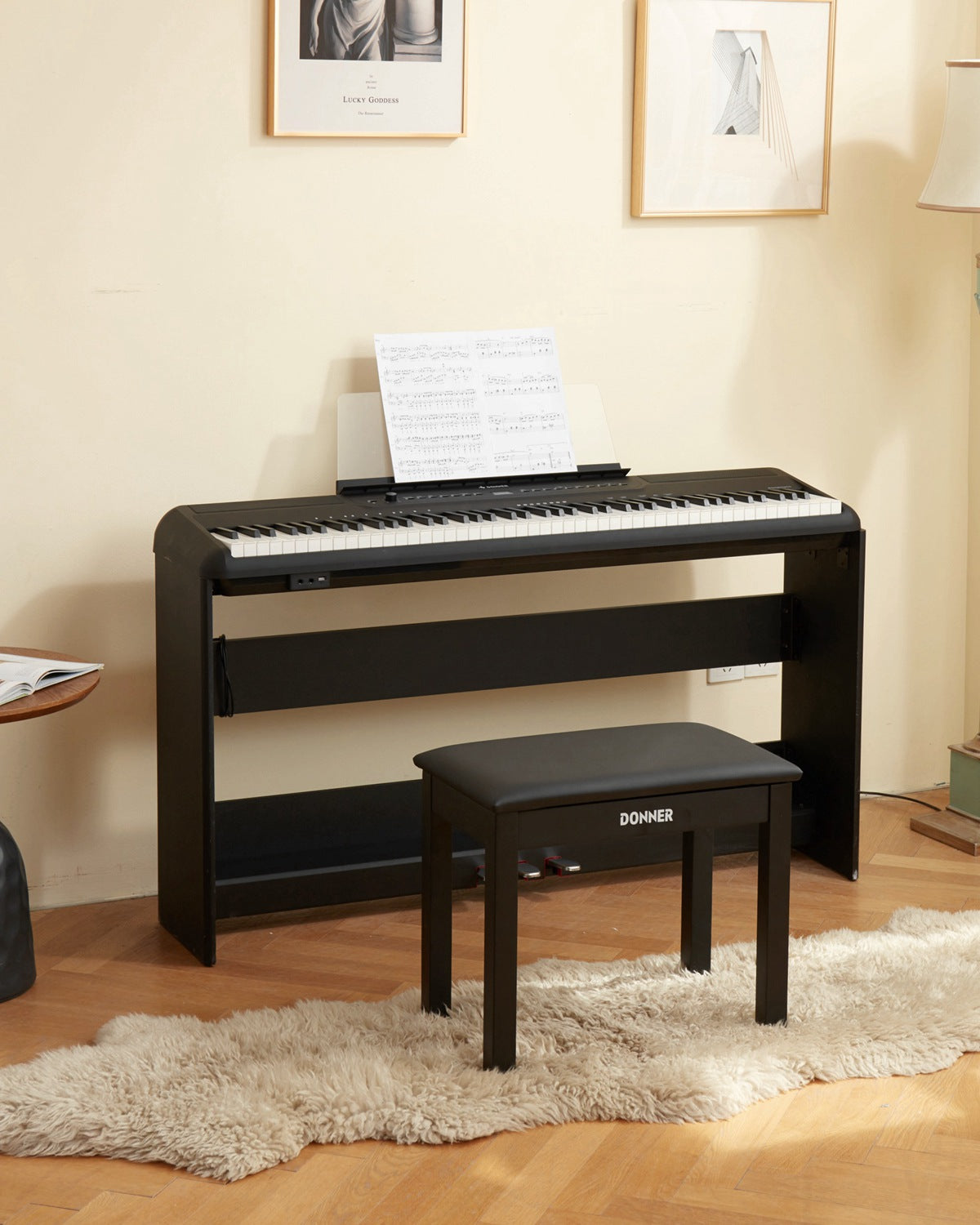 Donner SE-1 Professional 88 Weighted Key Graded Hammer Action Console Digital Piano