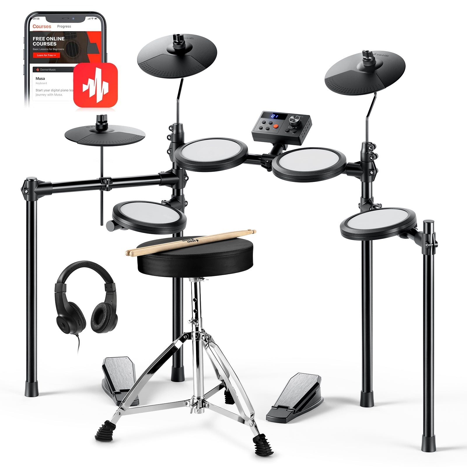 Donner DED-70 Junior Electronic Drum Kit