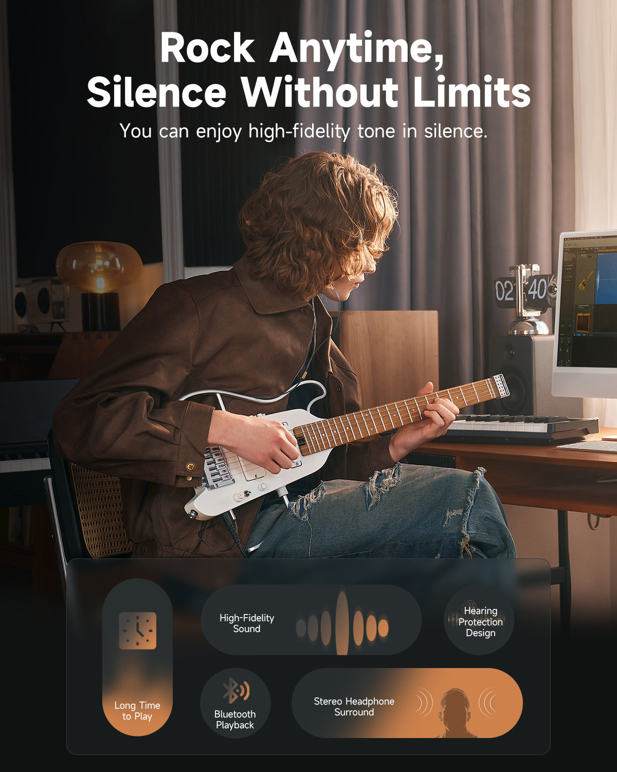 Donner HUSH X Pro Electric Guitar