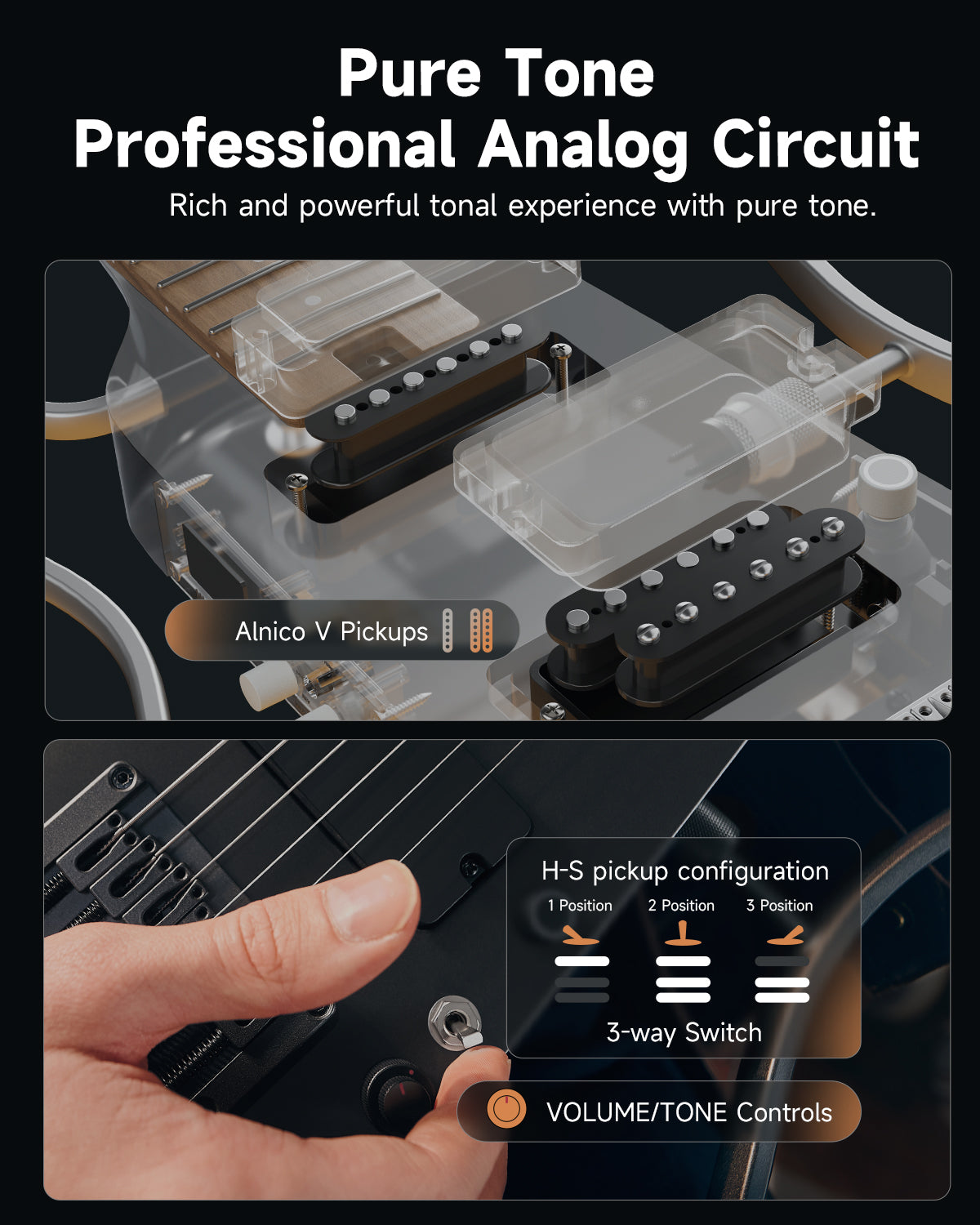 Donner HUSH X Pro Electric Guitar